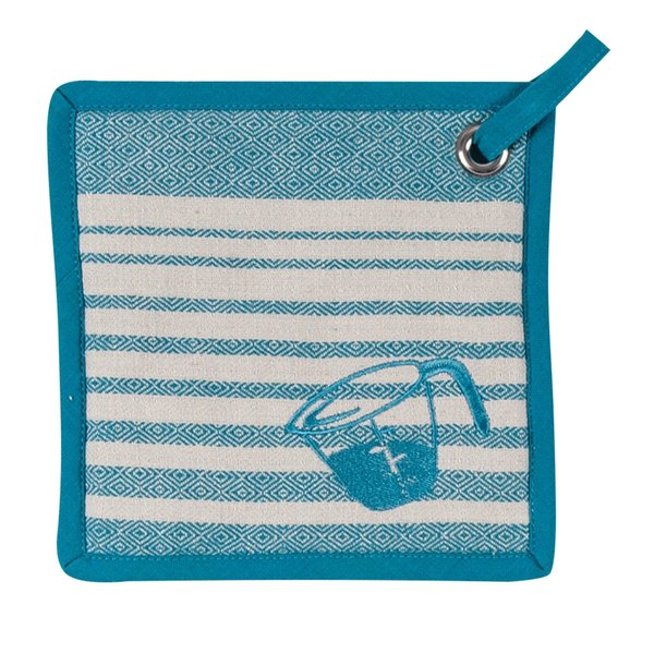 Kay Dee Teal Cotton Pot Holder R3212